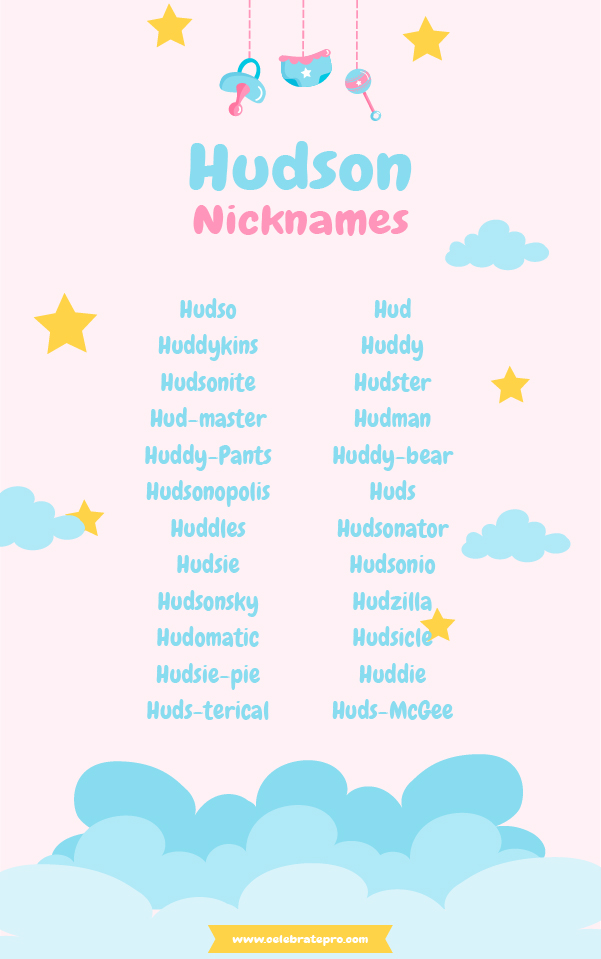 Funny Nicknames for Hudson