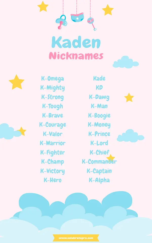 Funny Nicknames for Kaden