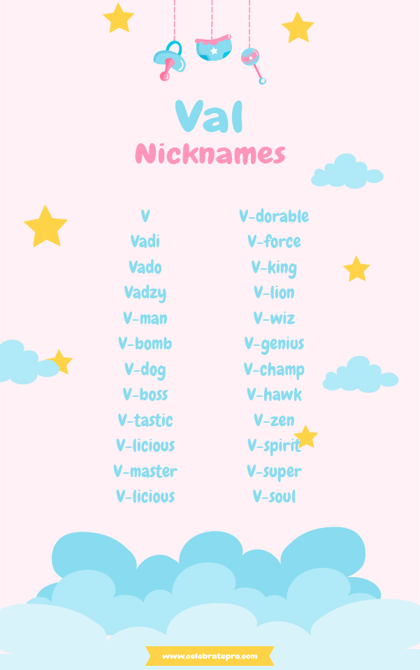 Funny Nicknames for Val