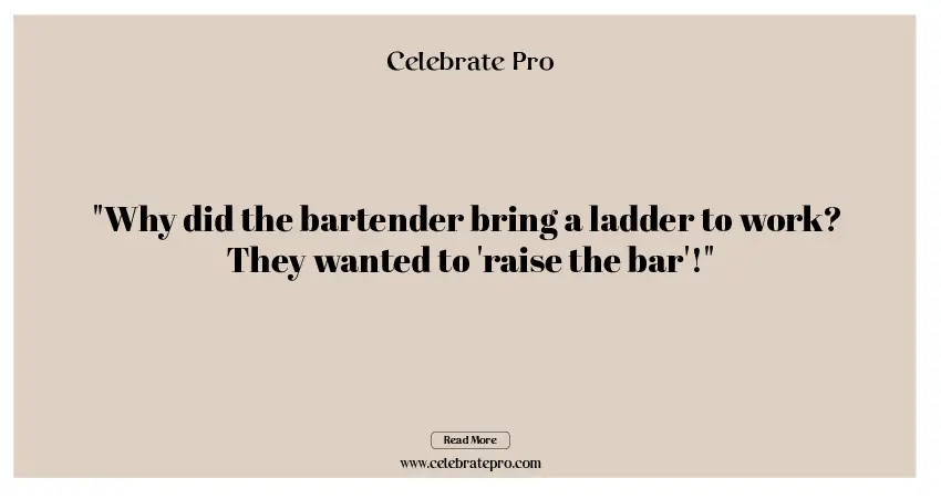 Funny Puns for Bartenders