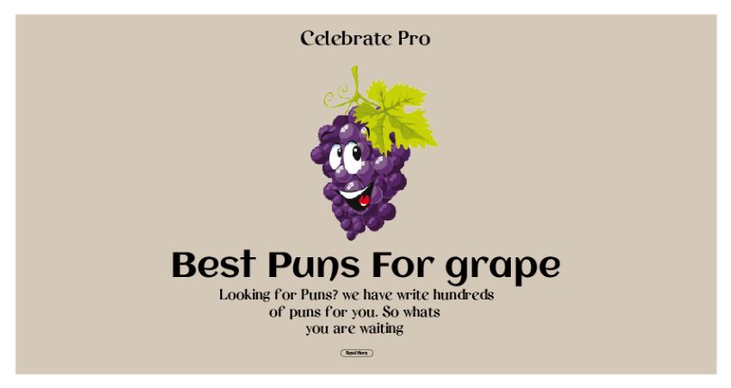 Grape Puns