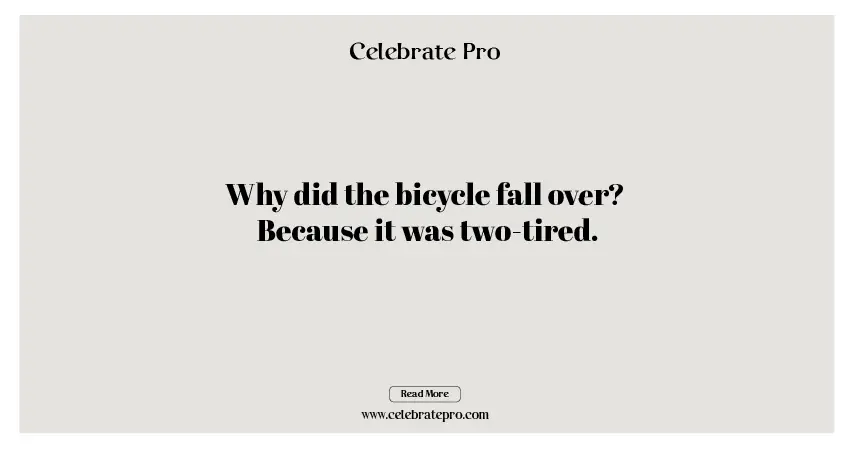 One-Liner Bicycle Puns