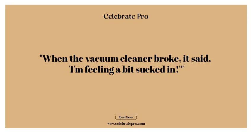 One-Liner Cleaning Puns
