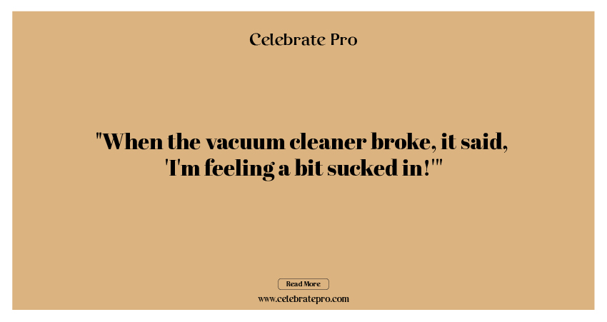 One-Liner Cleaning Puns