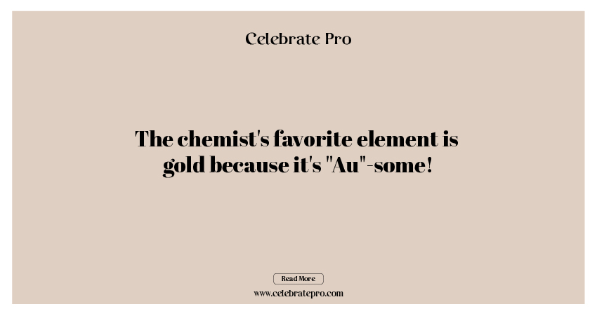 One-liner Gold Puns