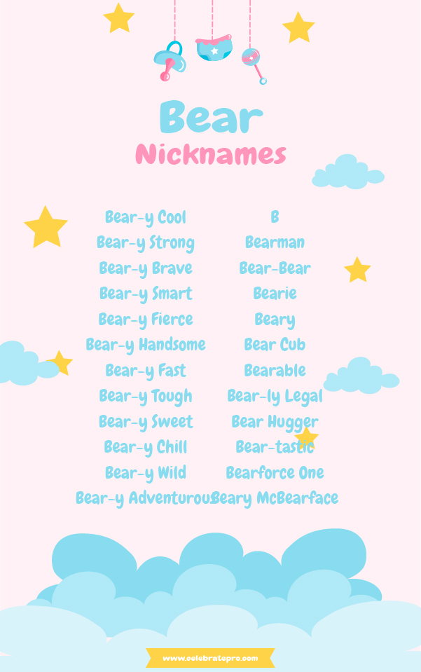 Rare Bear nicknames