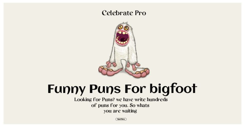bigfoot puns