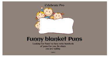 blanket puns