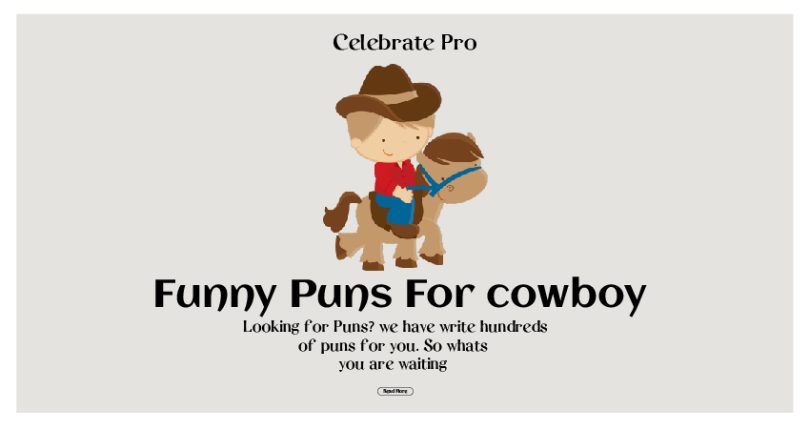 113+ Hilarious Cowboy Puns Giddy Up for Laughter
