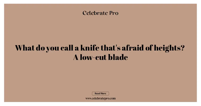 Best Short Knife Puns