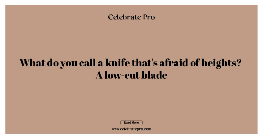 Best Short Knife Puns