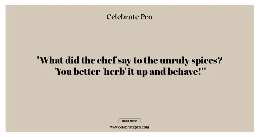 One-Liner Chef Puns
