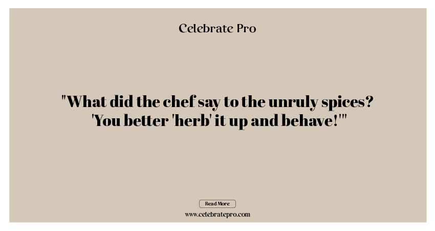 One-Liner Chef Puns