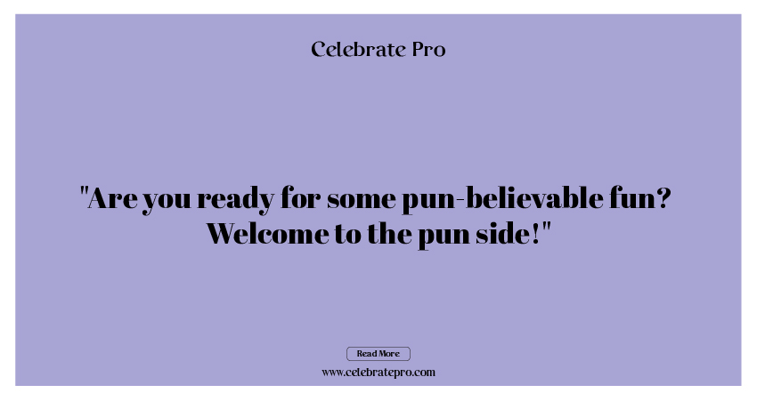 Best Short Welcome Puns