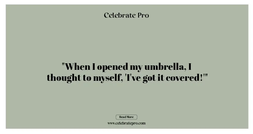 One-liner umbrella puns