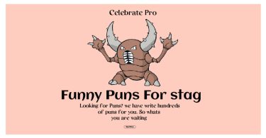 Stag Puns