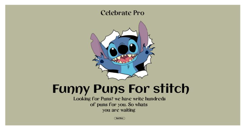 Stitch Puns