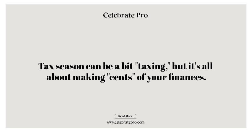 Tax One-Liner Puns