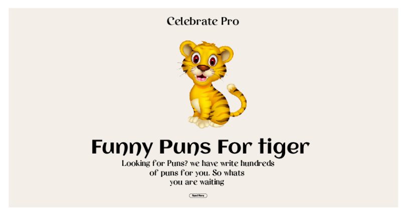 Tiger Puns