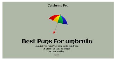 Umbrella Puns