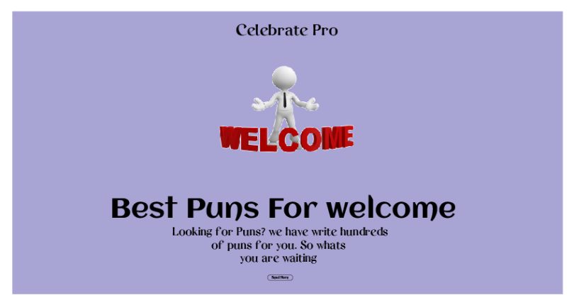 Welcome Puns